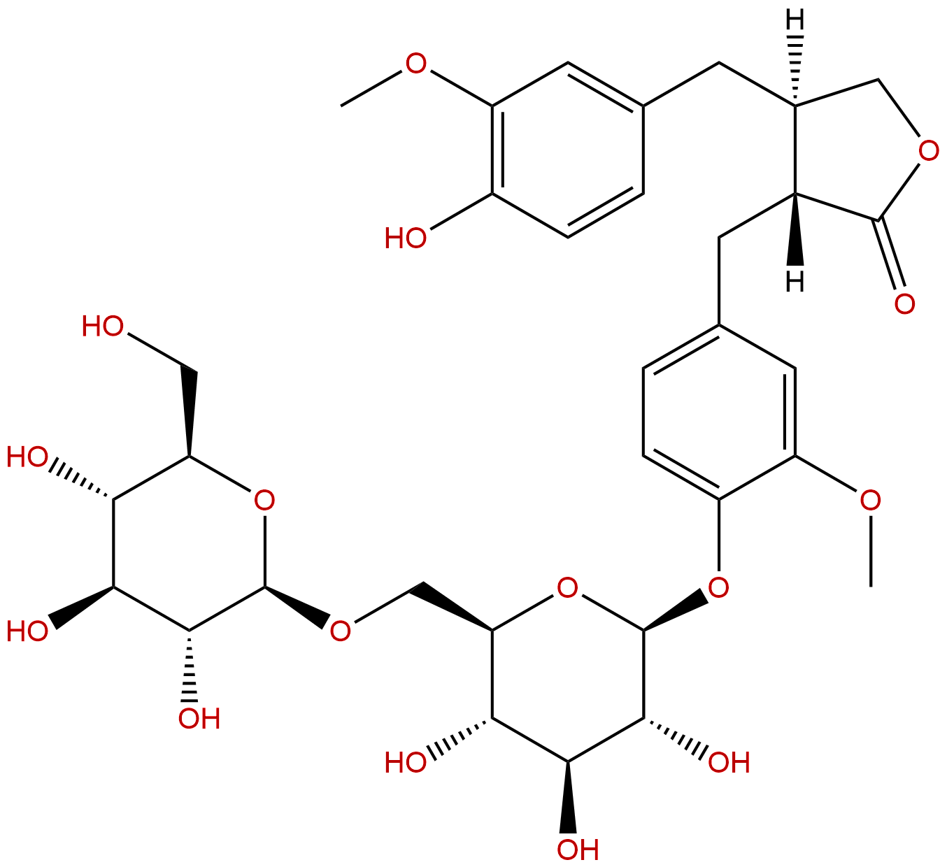 Matairesinol 4'-O-β-gentiobioside