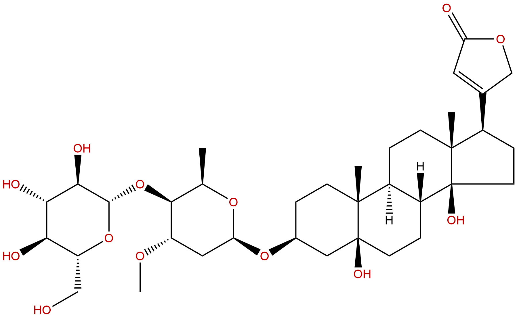 Periplogenin 3-[O-β-glucopyranosyl-(1→4)-β-sarmentopyranoside]