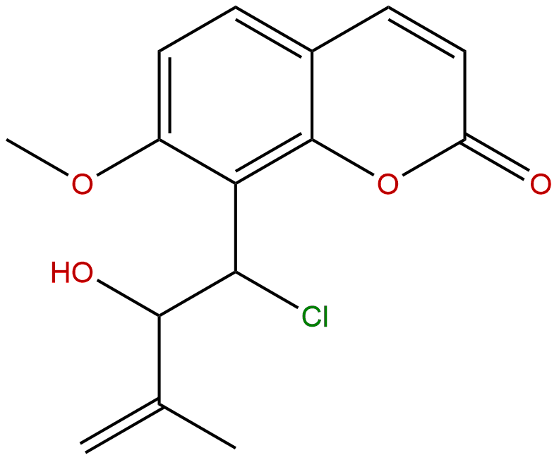 8-(1-Chloro-2-hydroxy-3-methylbut-3-enyl)-7-methoxycoumarin