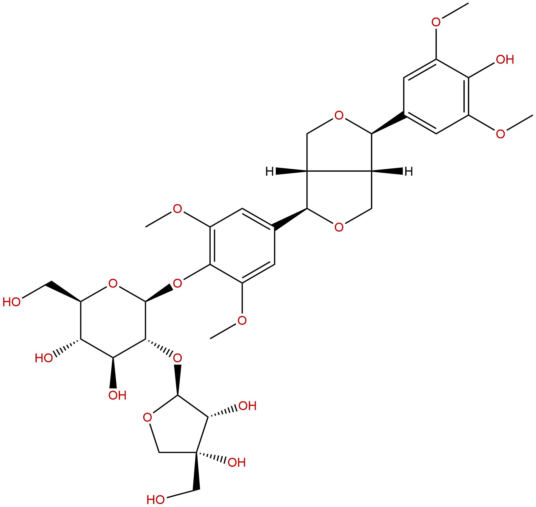 Syringaresnol-4-O-beta-D-apiofuranosy