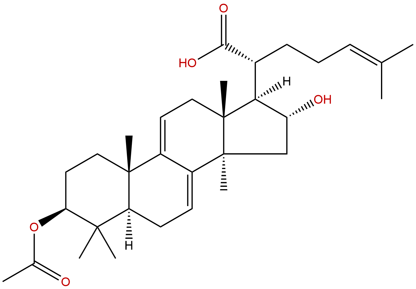 3-O-Acetyl-16α-hydroxydehydrotrametenolic acid