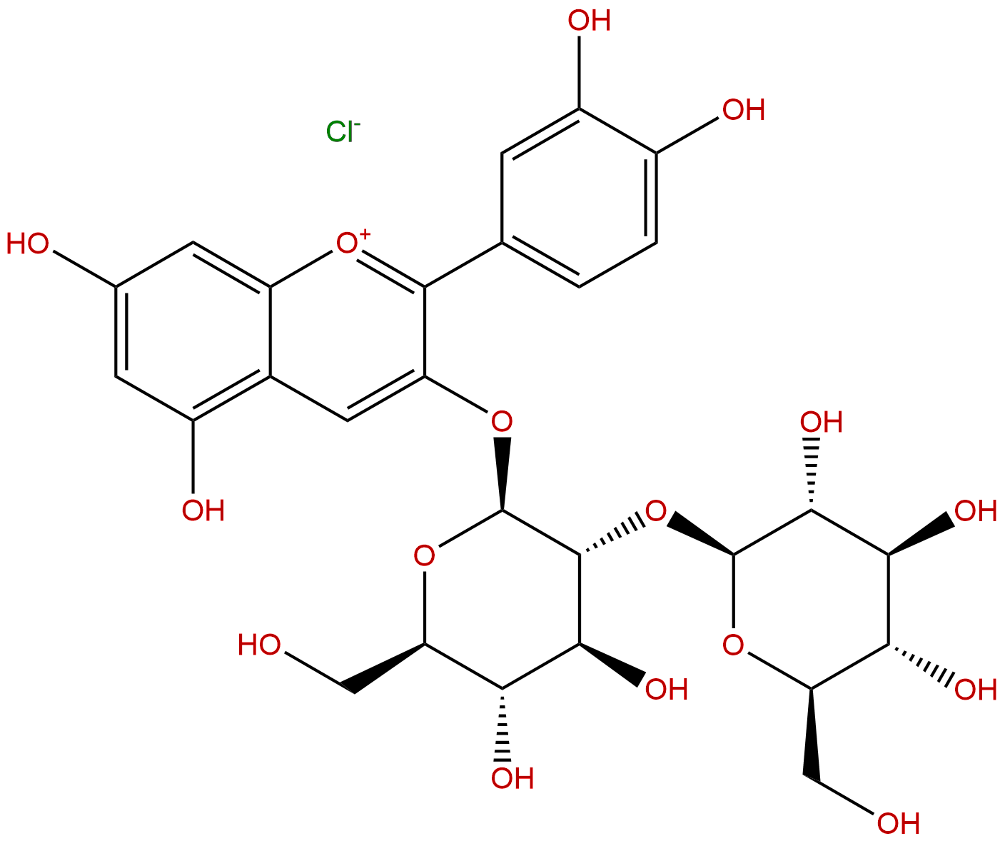 Cyanidin 3-sophoroside chloride