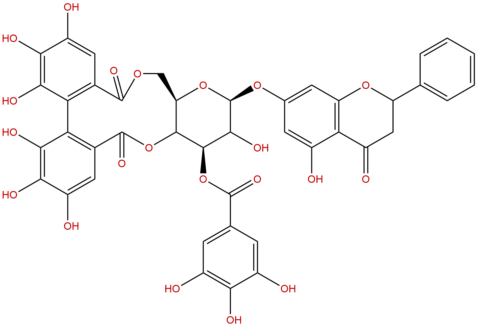 Pinocembrin 7-O-(3''-galloyl-4'',6''-(S)-hexahydroxydiphenoyl)-β-D-glucose