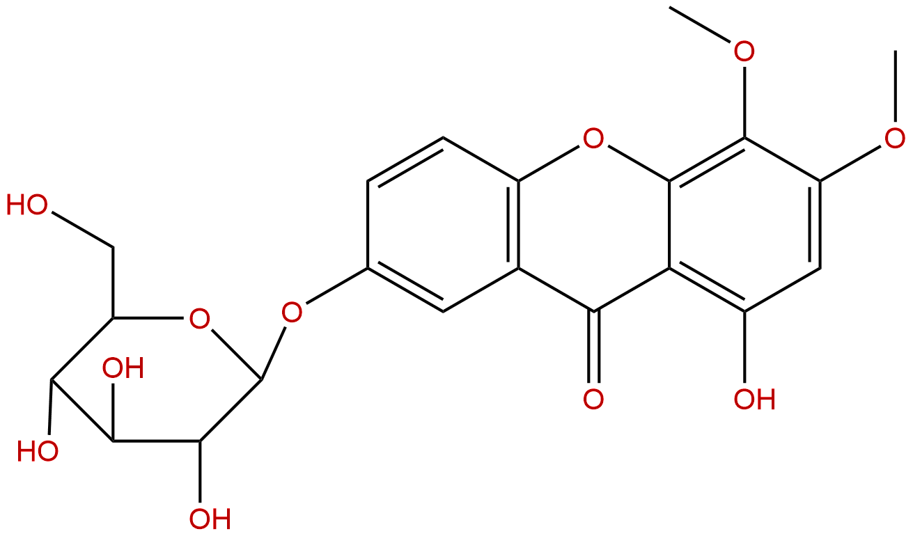 1,7-dihydroxy-3,4-dimethoxylxanthone-7-O-Veratriloside