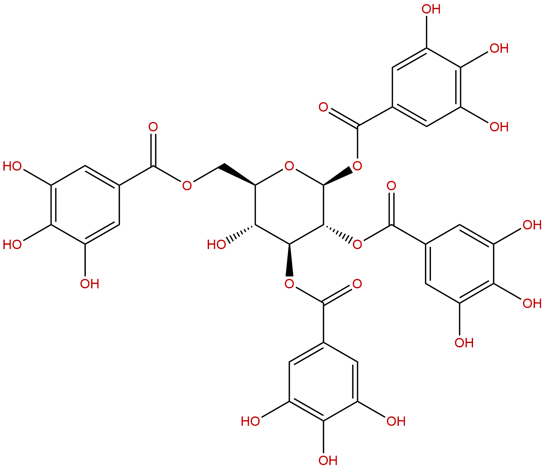 1,2,3,6-Tetragalloylglucose