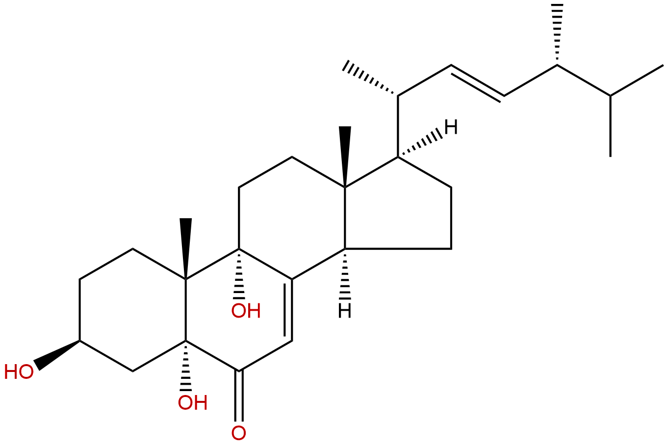 3β,5α,9α-Trihydroxyergosta-7,22-dien-6-one
