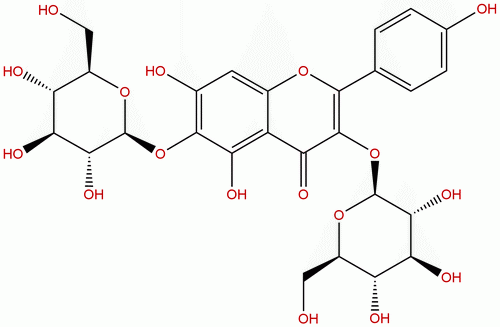 6-Hydroxykaempferol 3,6-diglucoside