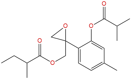 8,9-epoxy-3-isobutyryloxy-10-(2-methylbutanoyl)thymol