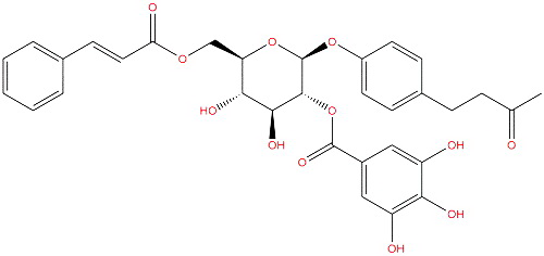 4-(3-Oxobutyl)phenyl 6-O-[(2E)-3-phenyl-2-propenoyl]-2-O-(3,4,5-trihydroxybenzoyl)-β-D-glucopyranoside