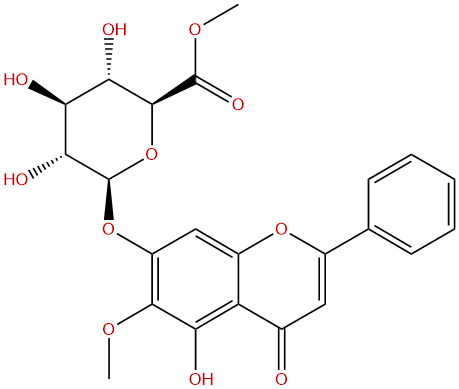 Oroxylin A 7-O-beta-D-glucuronide methyl ester
