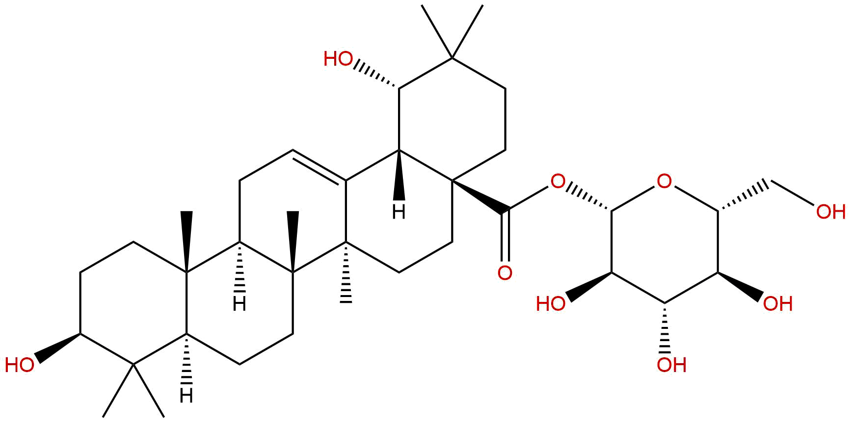 Siaresinolic acid 28-O-β-D- glucopyranosyl ester