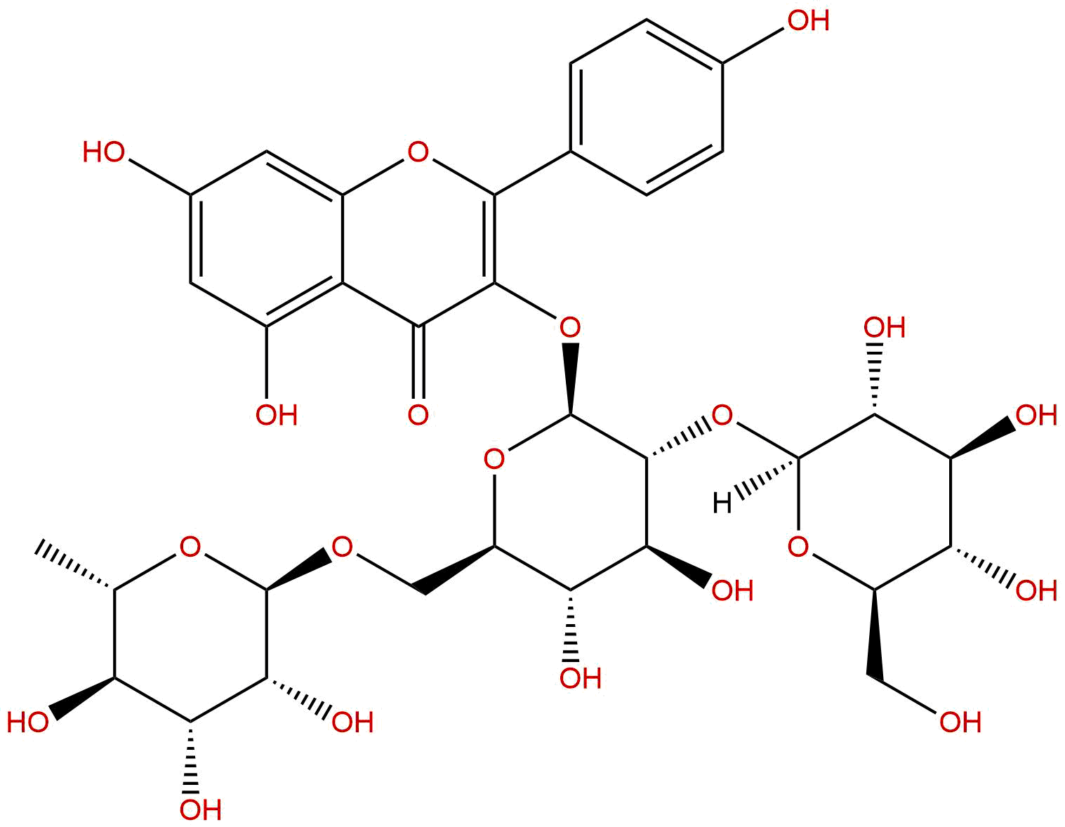 Kaempferol-3-O-(2''-O-β-D-glucopyl)-β-D-rutinoside