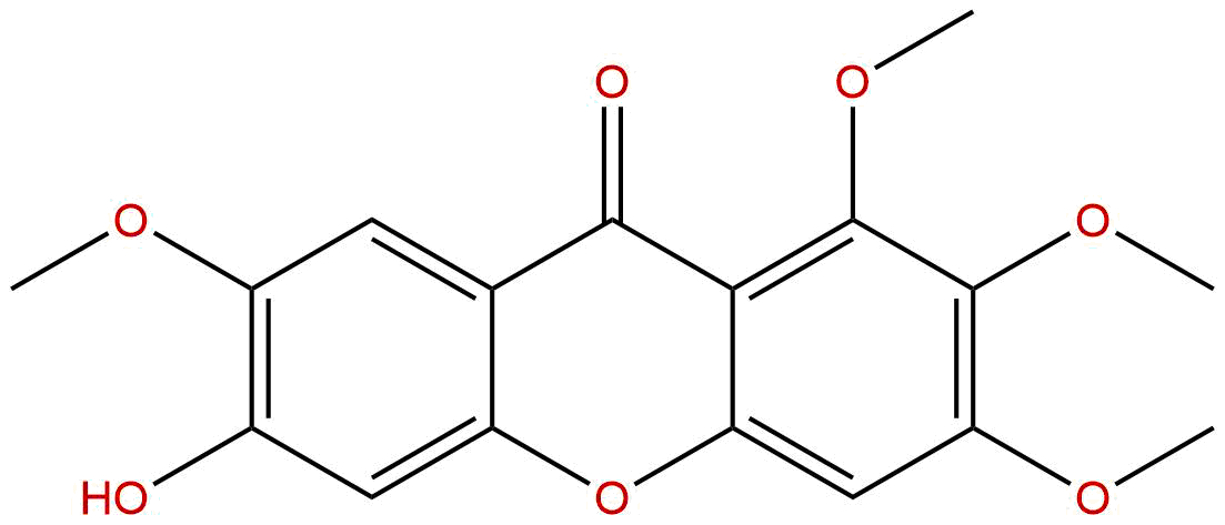 6-Hydroxy-1,2,3,7-tetramethoxyxanthone