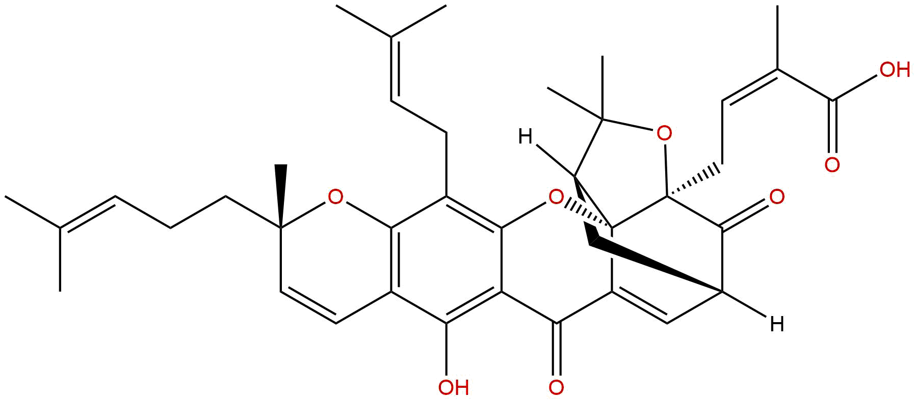 Epigambogic acid