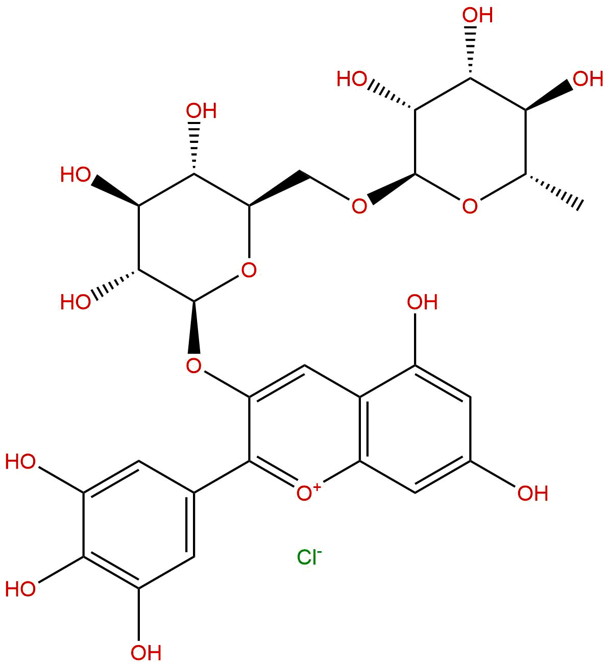 Delphinidin 3-O-rutinoside chloride