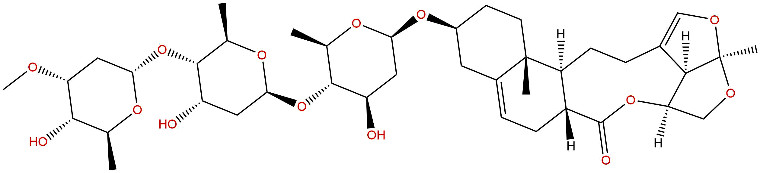 Glaucogenin C 3-O-α-L-cymaropyranosyl-(1→4)-β-D-digitoxopyranosyl-(1→4)-β-D-canaropyranoside