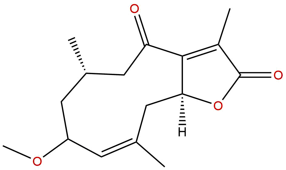2α-Methoxy-6-oxogermacra-1(10),7(11)-dien-8,12-olide