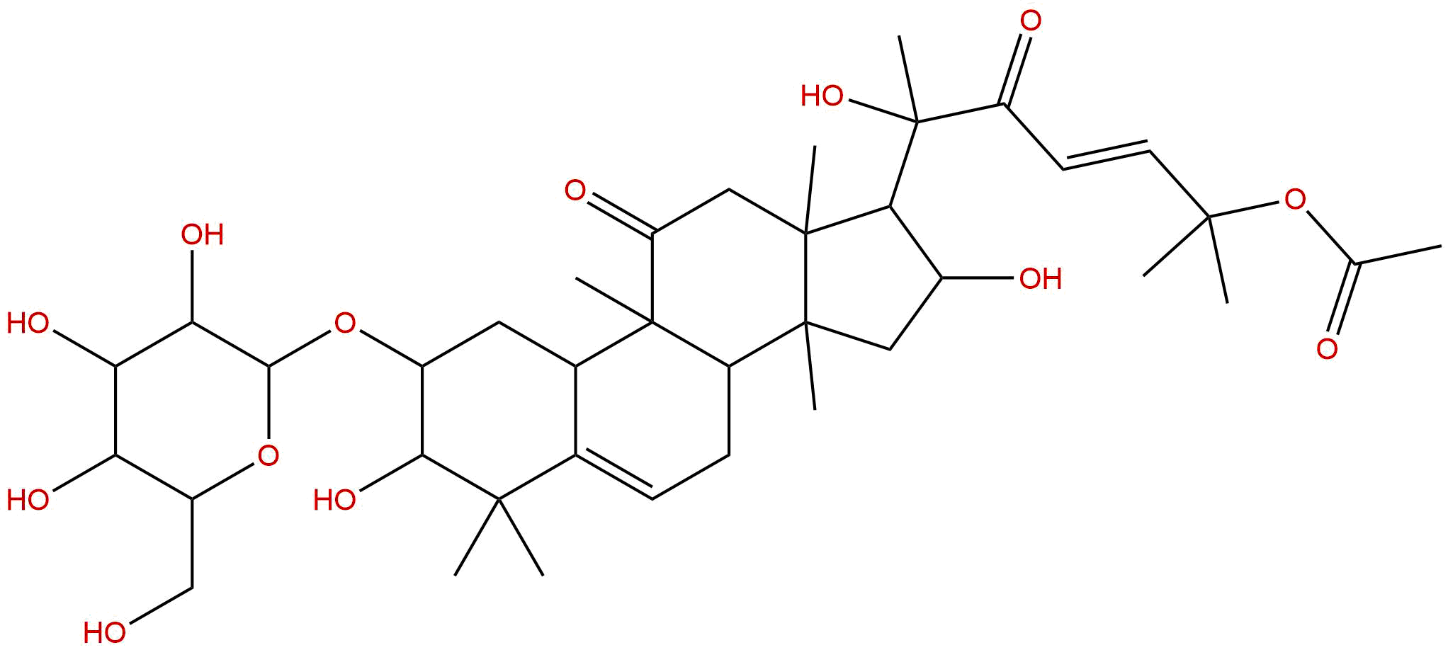 2-O-β-D-Glucopyranosylcucurbitacin F 25-acetate