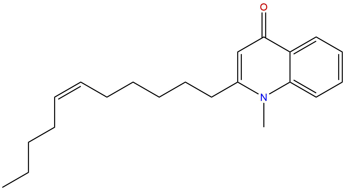 1-Methyl-2-(6Z)-6-undecen-1-yl-4(1H)-quinolinone