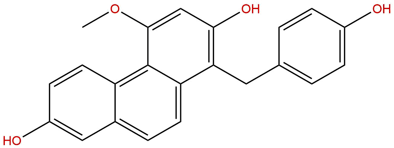 1-(4-hydroxybenzyl)-4-methoxypenanthrene-2,7-diol
