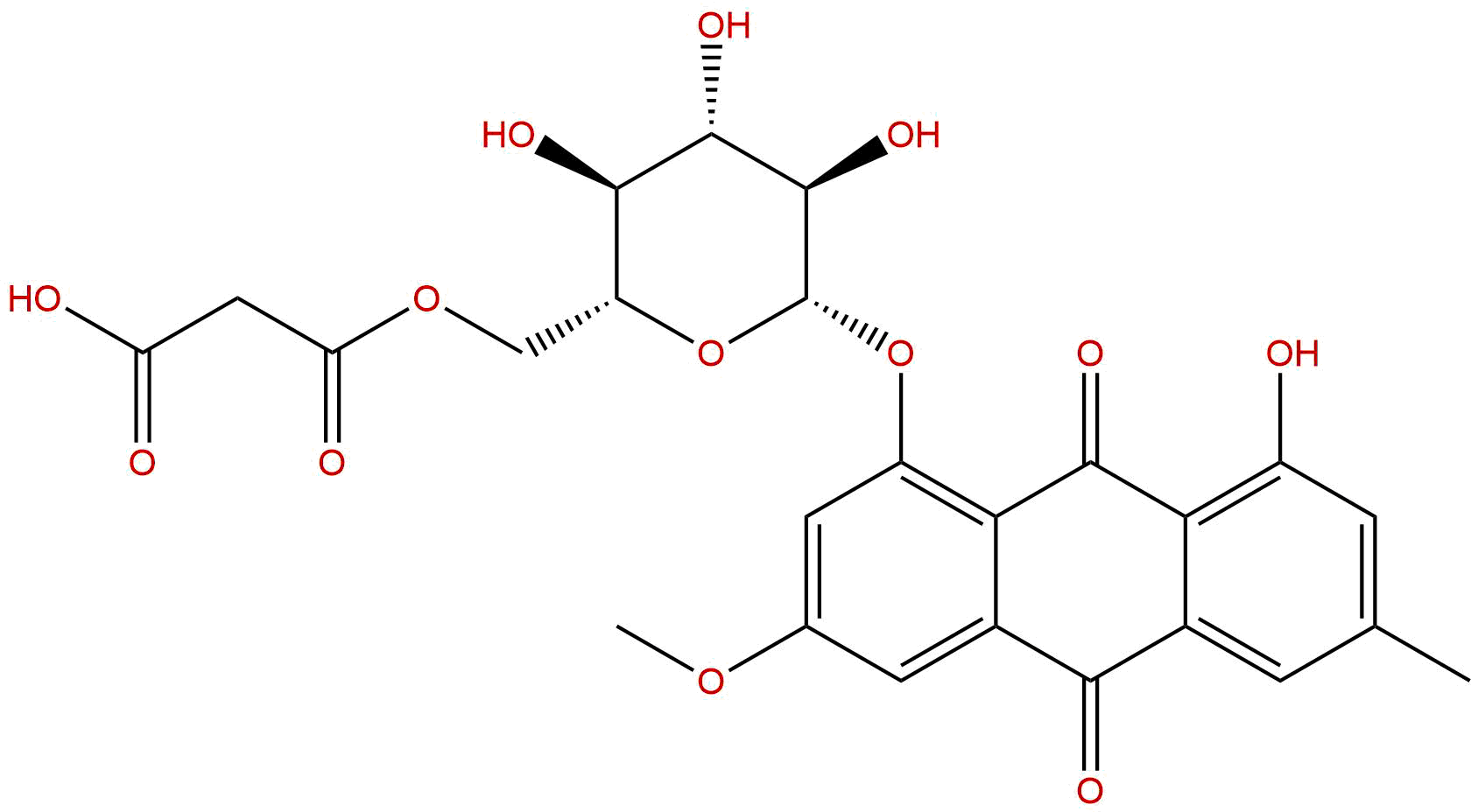 Physcion 8-O-β-D-(6'-O-Malonylglucoside)