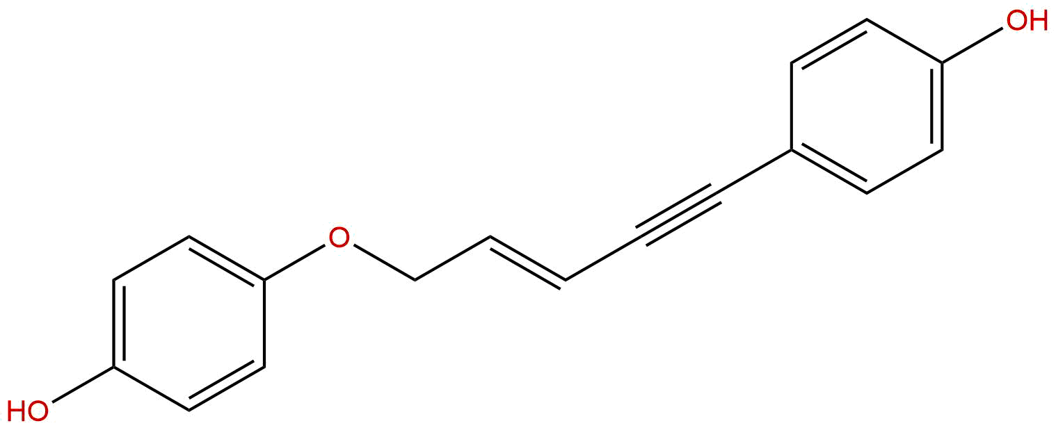 4-[5-(4-hydroxyphenoxy)-3-penten-1-ynyl]phenol