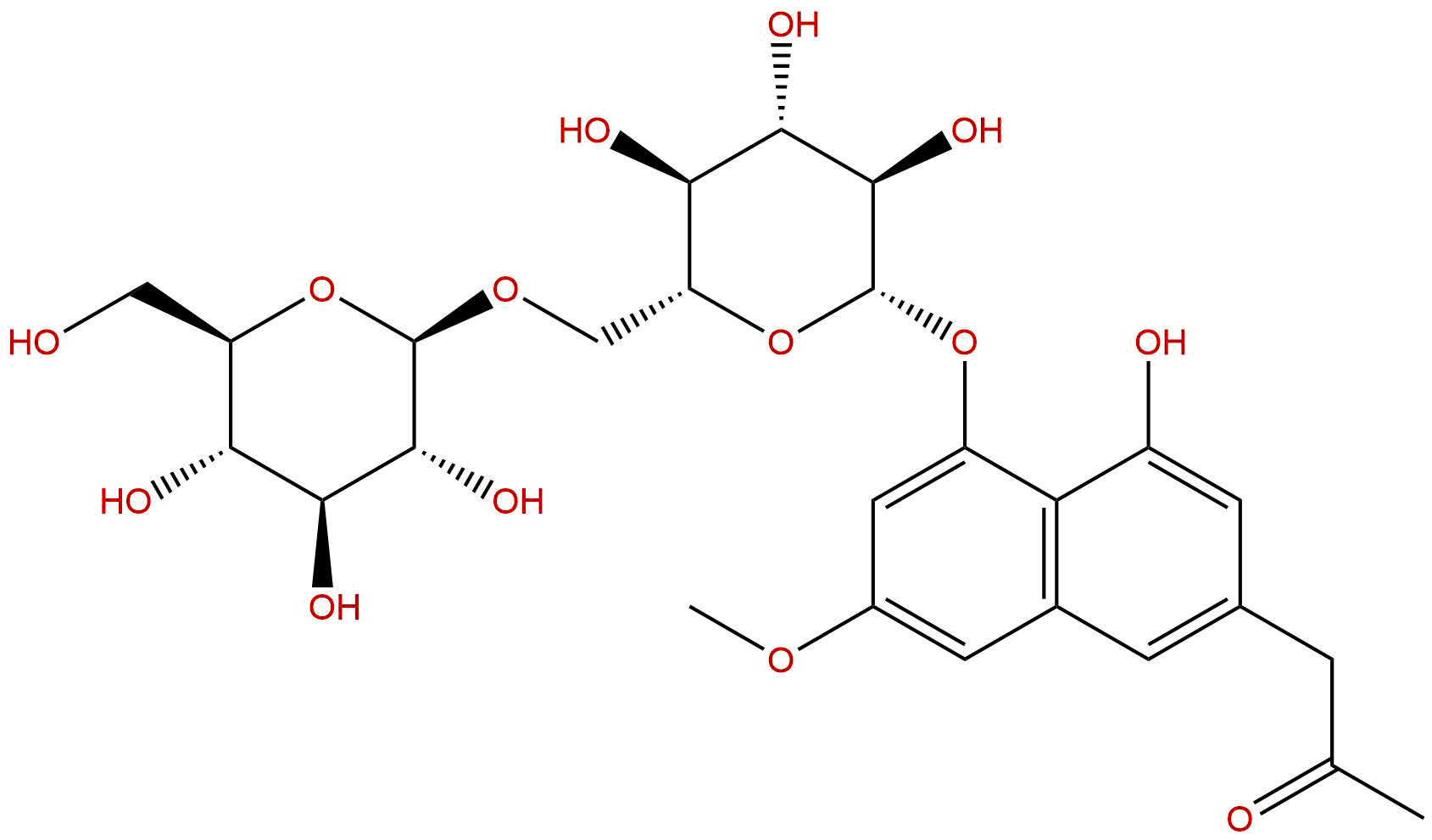 1-[(3-Methoxy-8-hydroxy-1-O-β-D-gentiobioside)-6-YL]propan-2-one