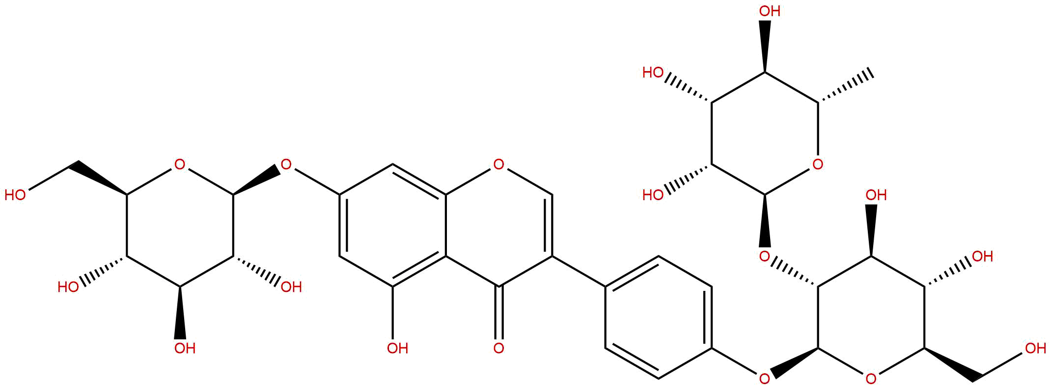 Genistein 7-O-β-D-glucopyranoside-4'-O-[α-L-rhamnopyranosyl-(1→2)-β-D-glucopyranoside]