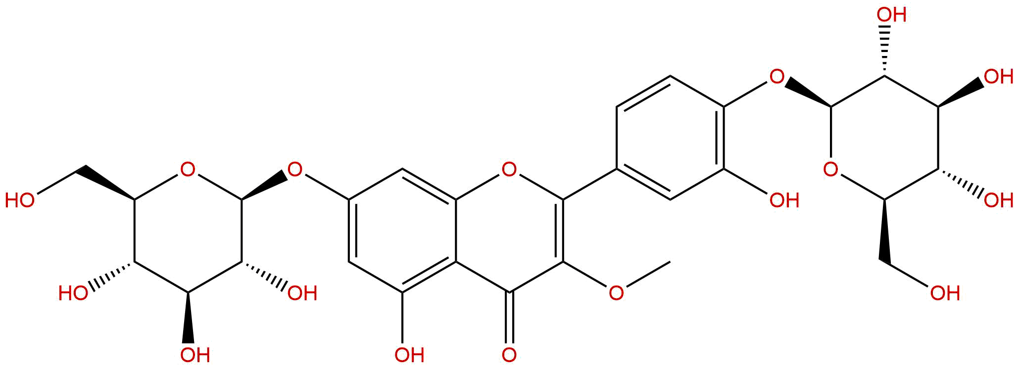 3-O-Methylquercetin 7-O-β-D-glucopyranosyl-4'-O-β-D-glucopyranoside