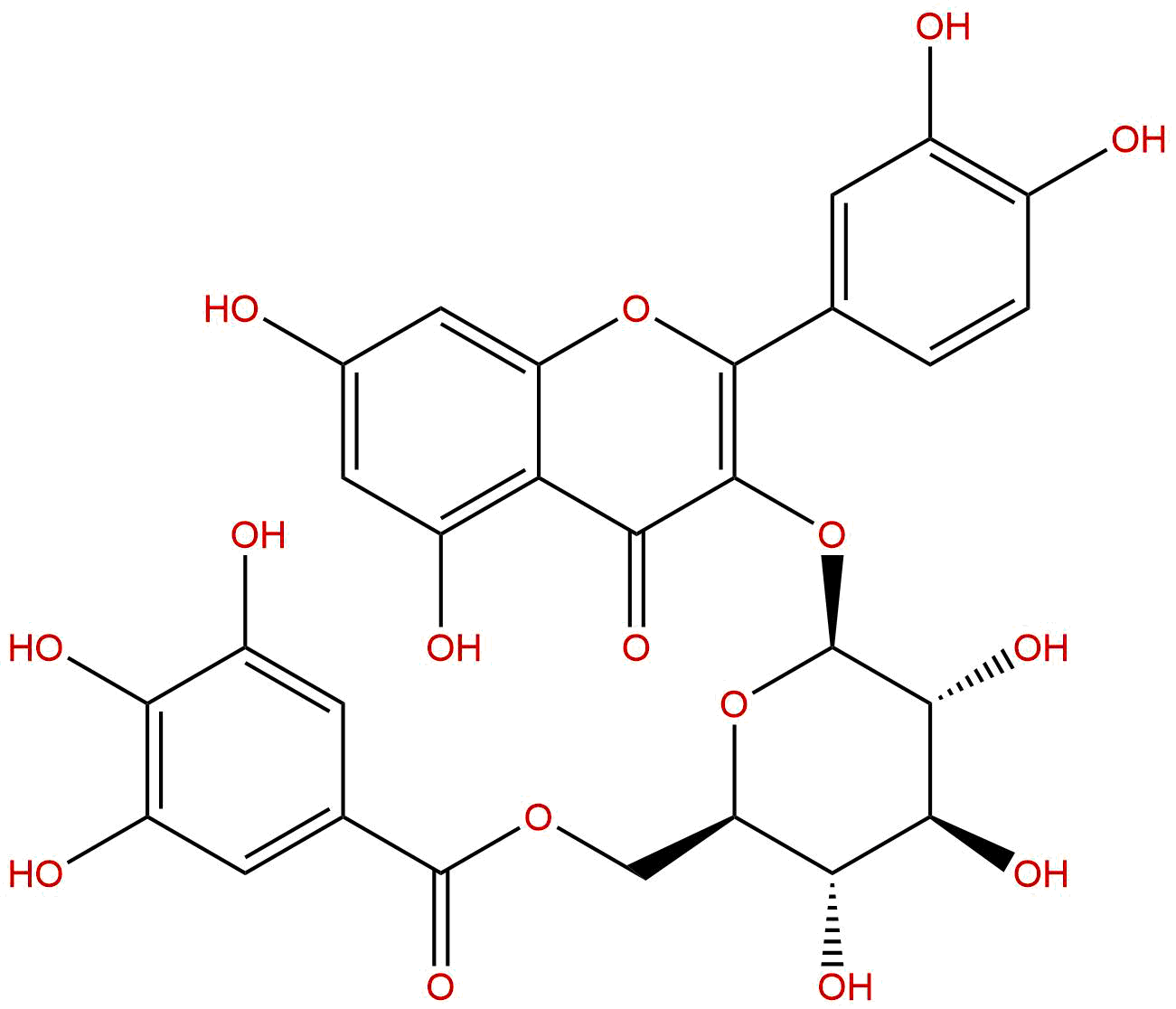 Quercetin 3-O-（6''-galloyl）-β-D-glucopyranoside
