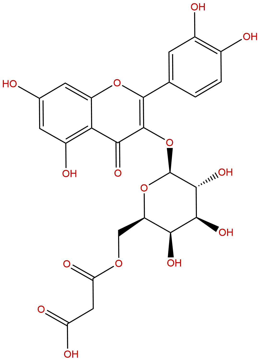 Quercetin 3-O-(6''-O-malonyl)-β-D-galactoside