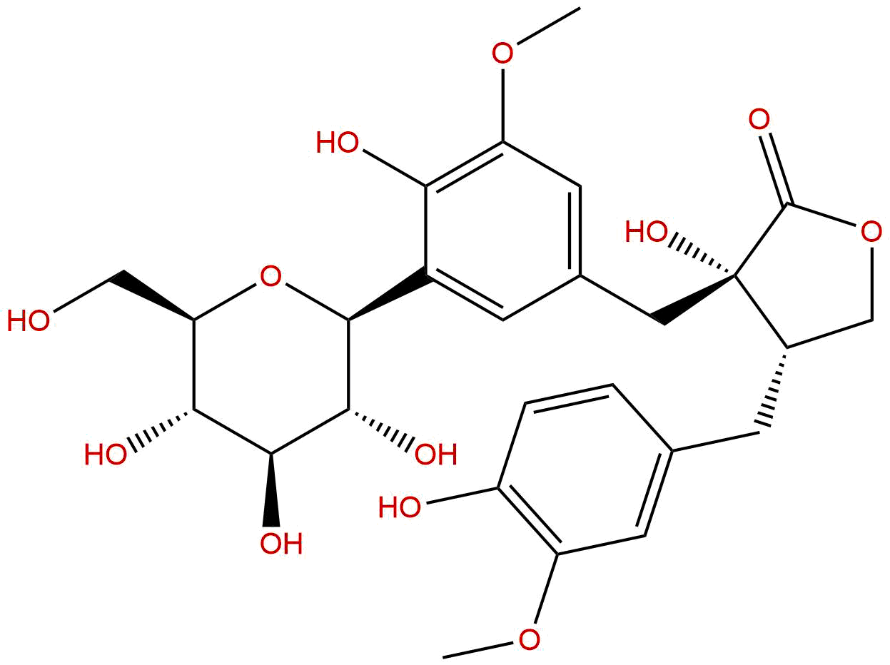 Nortrachelogenin 5'-C-β-glucopyranoside