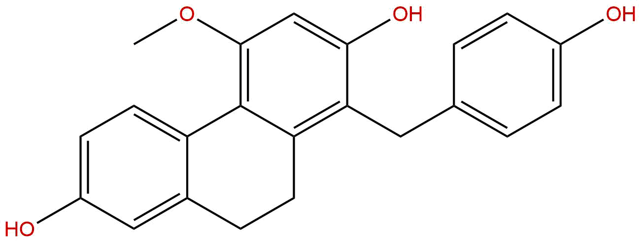 1-(4-hydroxybenzyl)-4-methoxy-9,10-dihydropenanthrene-2,7-diol