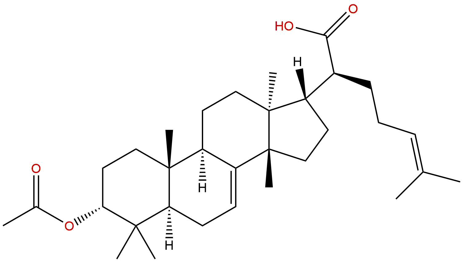 3α-Acetoxytirucalla-7,24-dien-21-oic acid