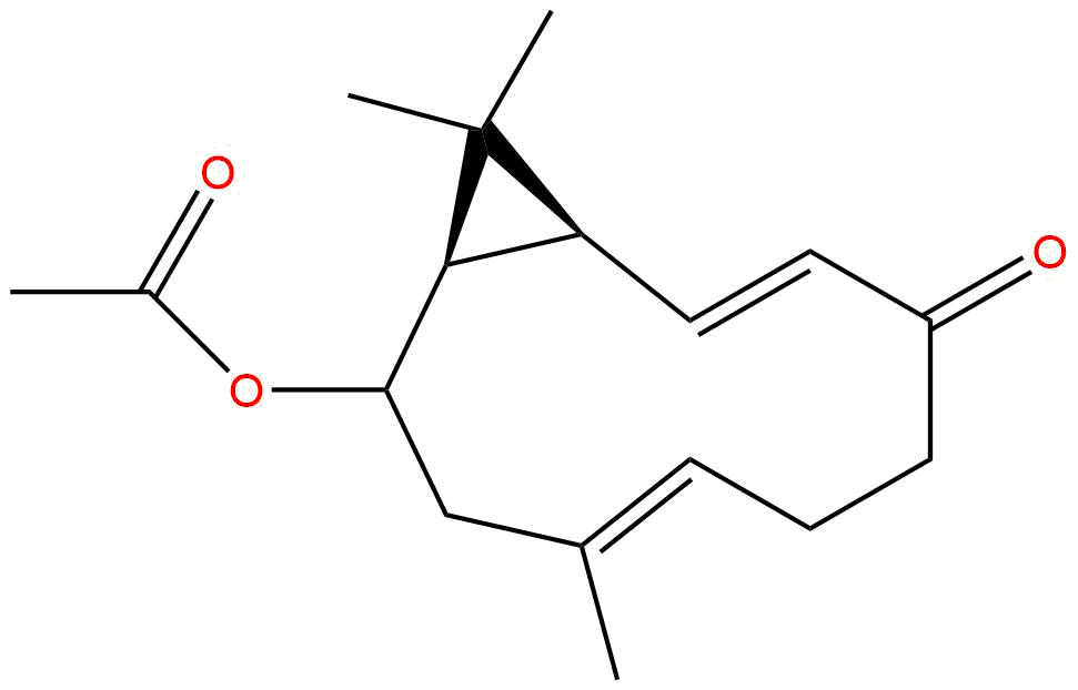 (1R,4E,9E,11S)-4,12,12-trimethyl-8-oxobicyclo[9.1.0]dodeca-4,9-dien-2-yl acetate