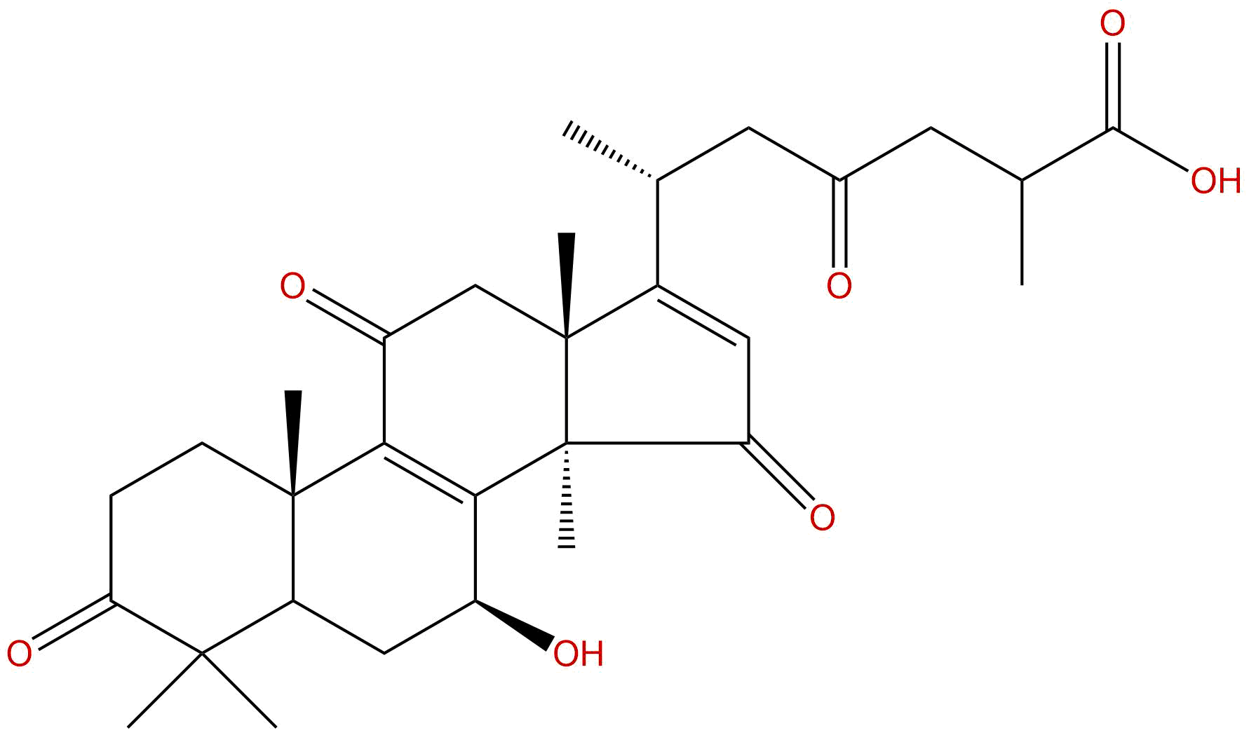 16,17-Didehydroganoderic acid D