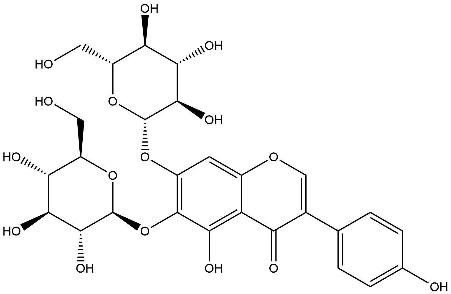 5,6,7,40-tetrahydroxyisoflavone-6,7-di-O-β-D-glucopyranoside